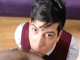 Sexy Young Beautiful Twink Sucks Daddys Monster Cock In Front Of School big cock deepthroat amateur