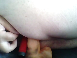 Play with dildo sex toy small cock masturbation